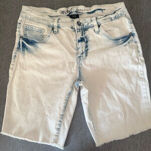 Midrise denim stretchy jean shorts size 10